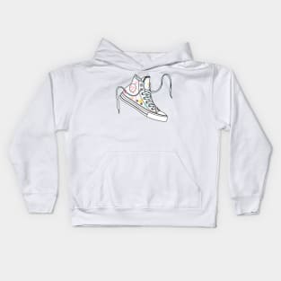 Aries high tops - Pastel colours Kids Hoodie